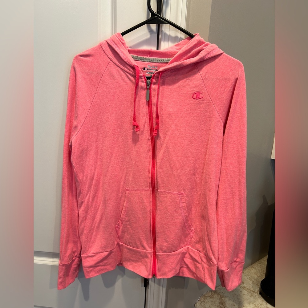 Women’s Champion Hot Pink Full Zip Hoodie Medium